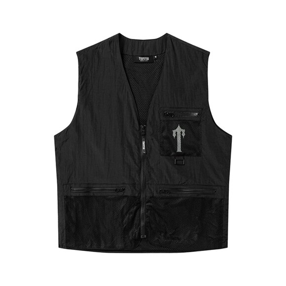 Trapstar Black Vest With Logo - Picture 1 of 4